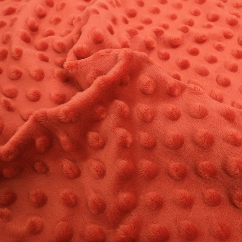 Minky Bubble Brique - Maison Klem